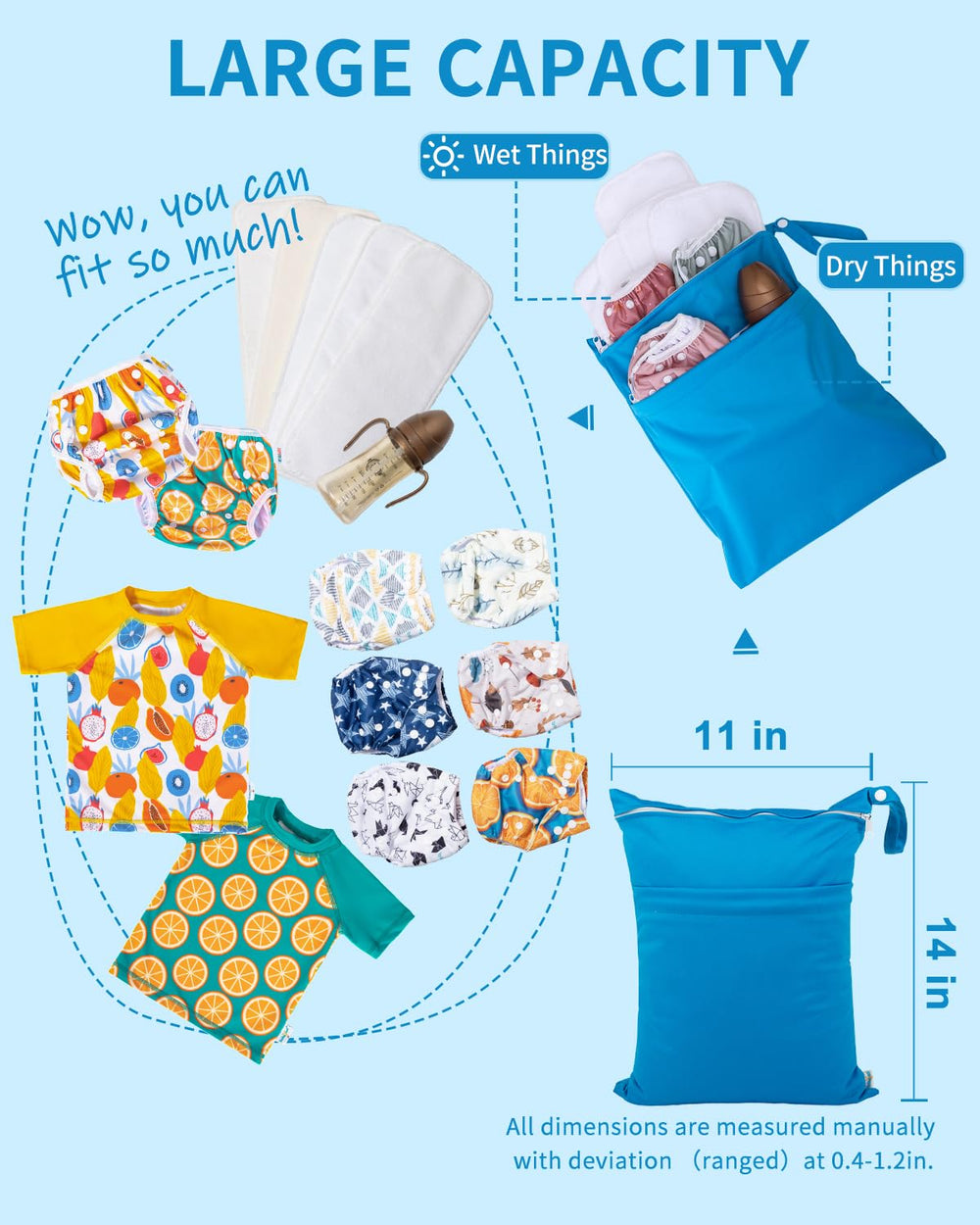Babygoal wet bag ideal for swimsuits and gym gear