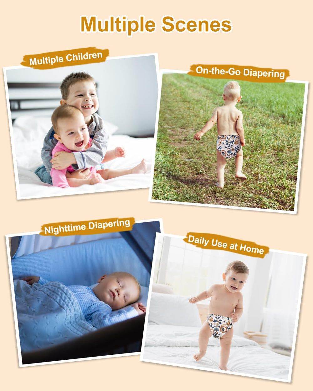 Babygoal wet bag is convenient for on-the-go diaper changes.
