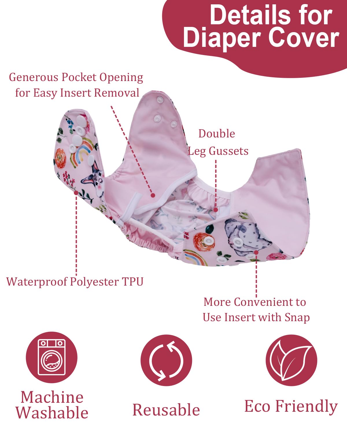 Babygoal wet bag keeps soiled and clean items organized during outings.