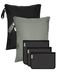 Babygoal wet-dry bag 16x13 front view keeps wet items contained and organized.