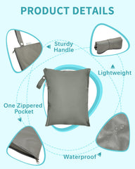 Babygoal wet-dry bag 16x13 closed zipper shows secure seal for swimming gear.