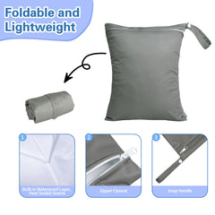 babygoal wet dry bag reusable design helps reduce waste