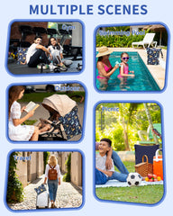 babygoal Waterproof fabric close-up highlights leak-proof seams and durable material.