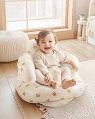 Babygreat chair with built-in pump enabling quick setup for travel.