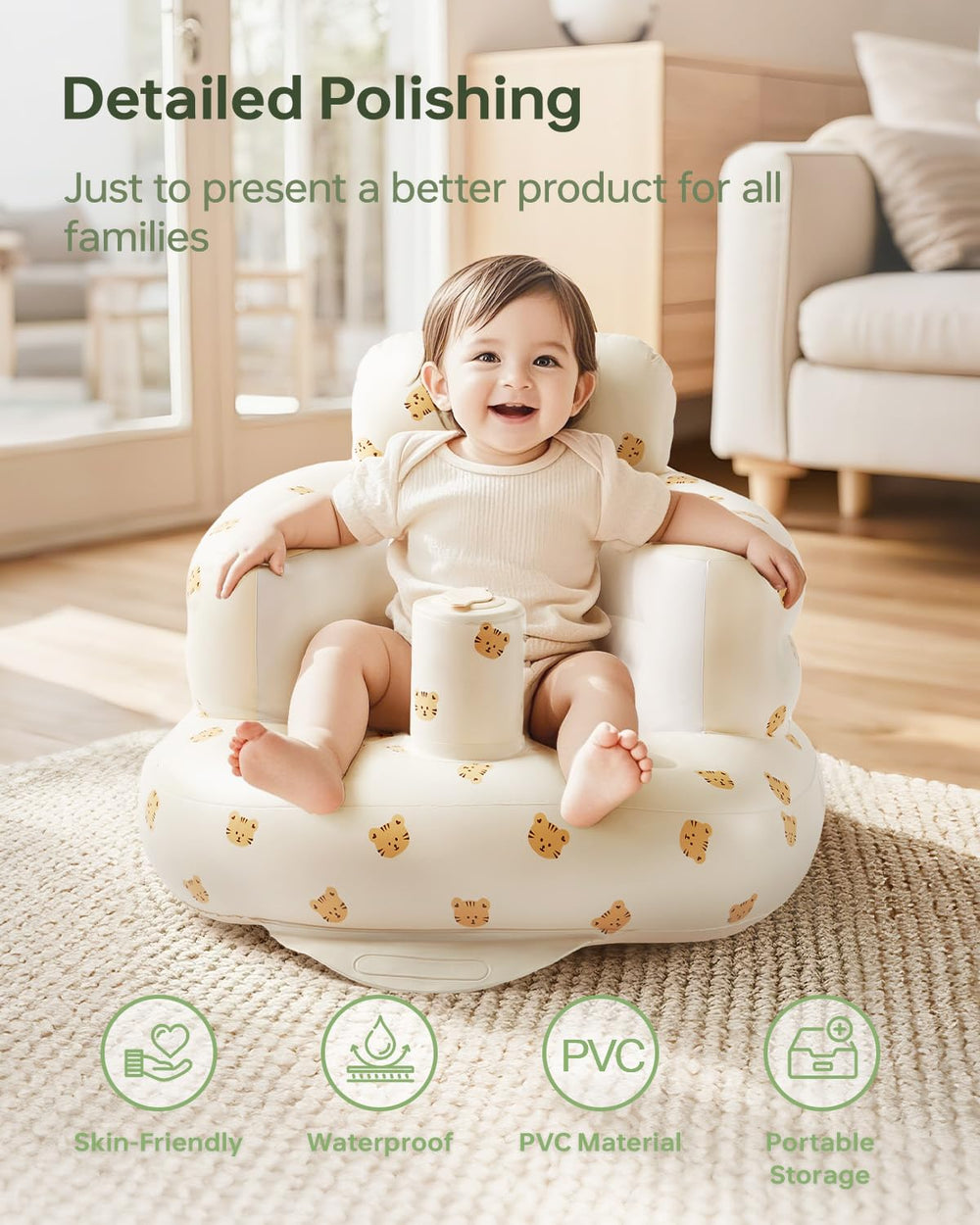Babygreat outdoor-ready seat suitable for beach trips and camping.