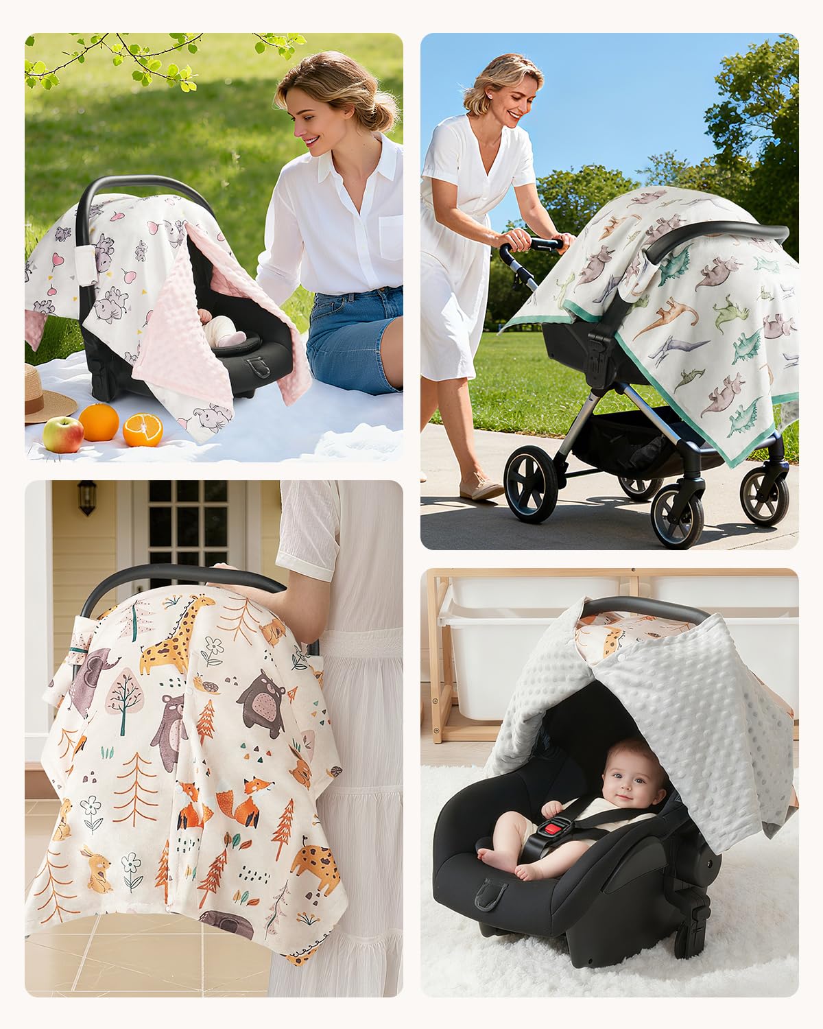 Babygreat universal fit for most car seats, carriers, and strollers