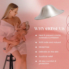 BABYHIG nursing cups used before birth for preventive protection.