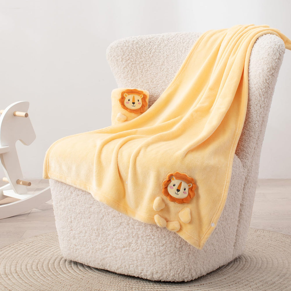 Babyhuggle panda foldable blanket adds gentle nursery warmth.