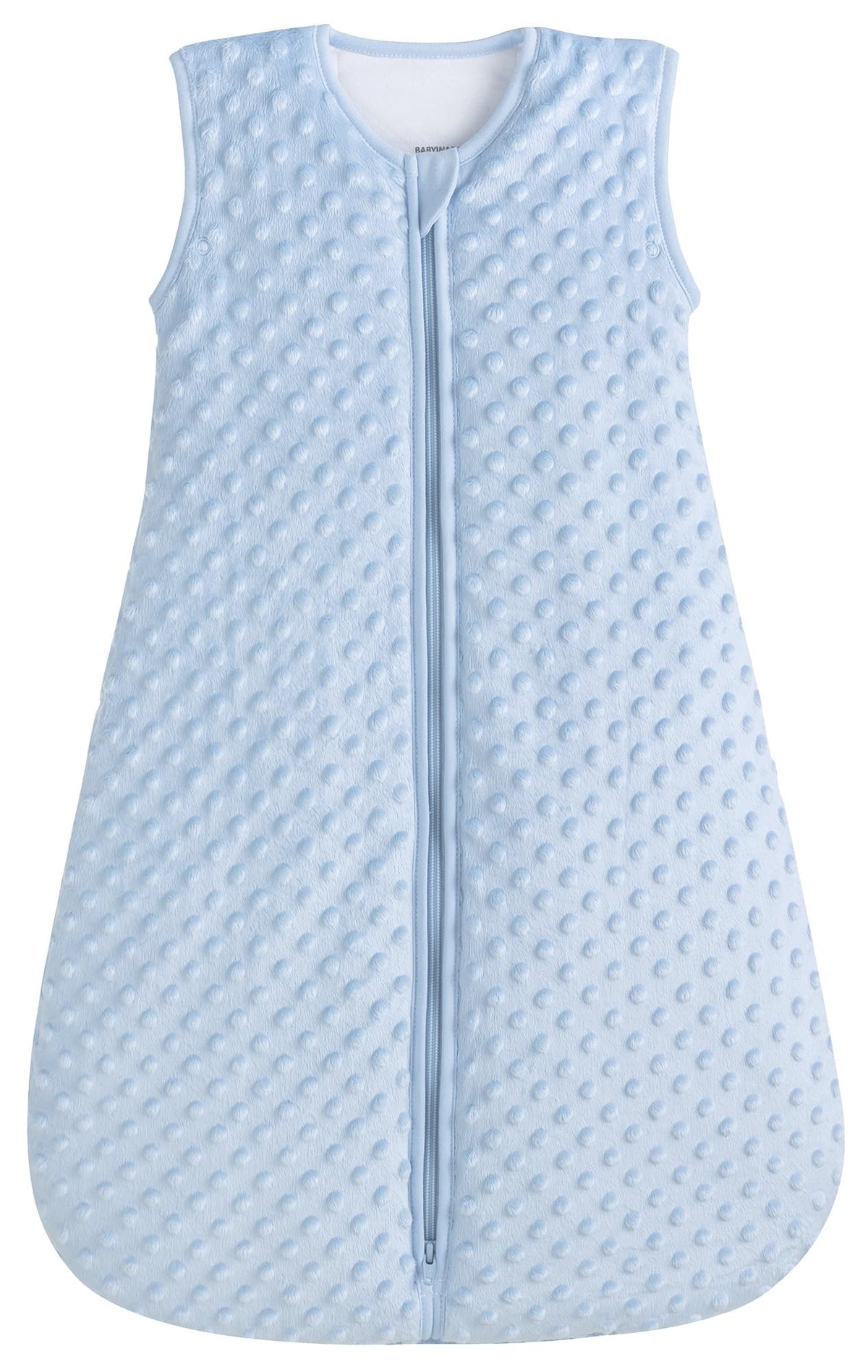 Baby in a Bag Summer Model plush Minky Dot outer for soft, cozy nights.