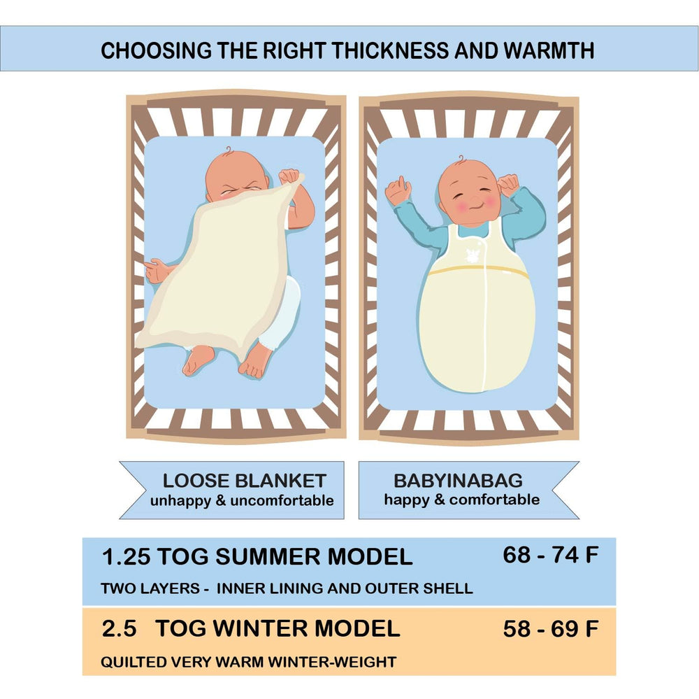 Room temperature use for warm nights keeps baby comfortable without overheating.