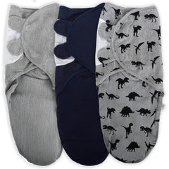 BABYKINZ 3-pack swaddle close-up fabric texture for breathable newborn comfort.
