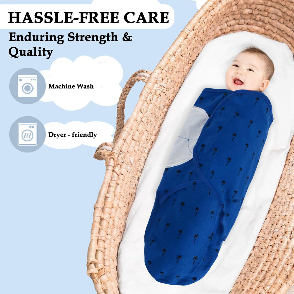 BABYKINZ easy-care instructions show machine wash and tumble dry.