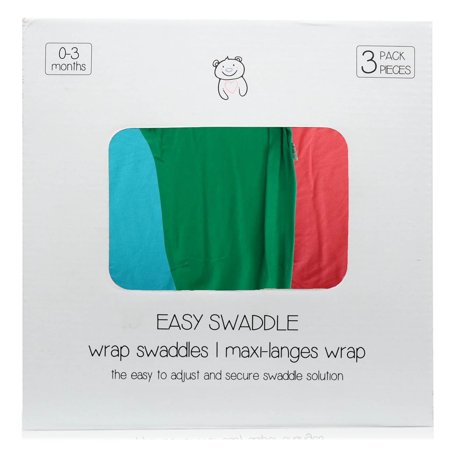 BABYKINZ swaddle with Velcro closure for quick, secure wrapping