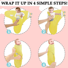 BABYKINZ swaddle with Velcro closure for easy diaper changes