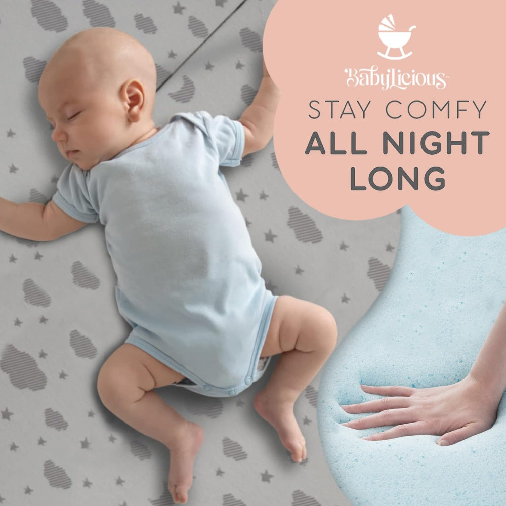 Babylicious breathable jacquard cover adds soft touch and airflow