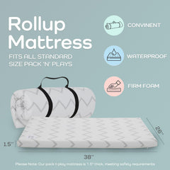Babylicious breathable memory foam topper provides soft, airy support for babies.