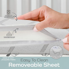 TPU waterproof protection keeps the sleeping surface clean during spills and accidents.