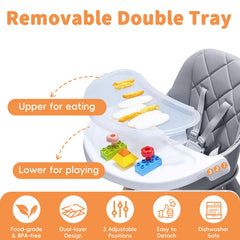 Sturdy Babyliebe beech wood legs provide durable stability during meals