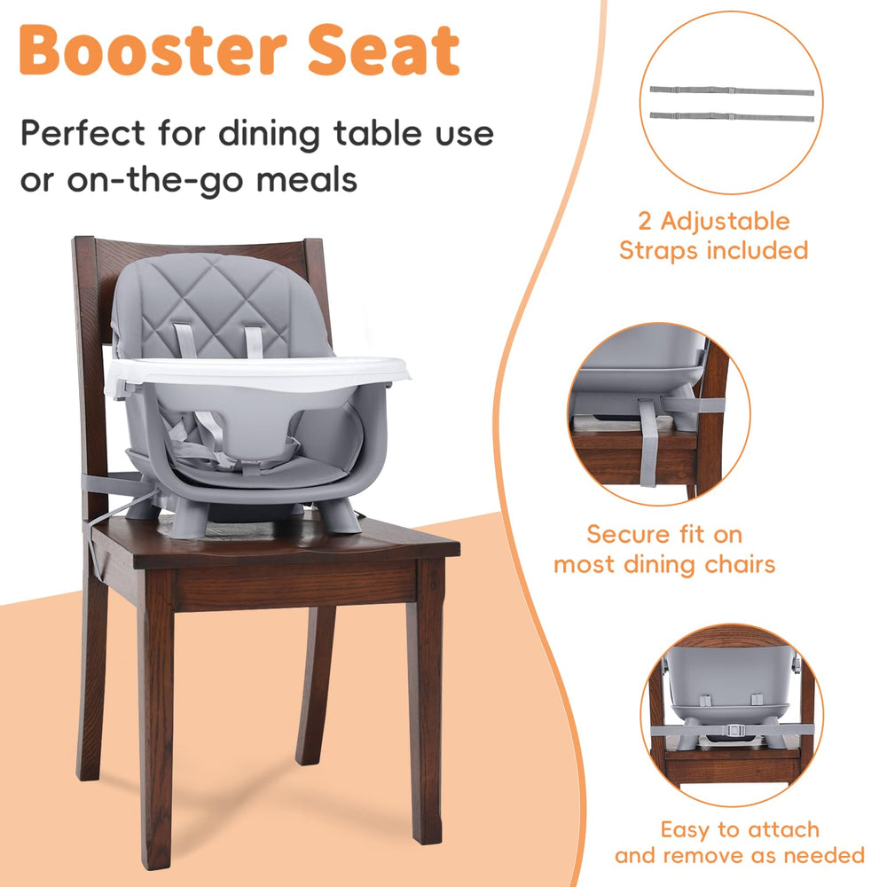 Under-seat drawer on Babyliebe high chair for accessories organization