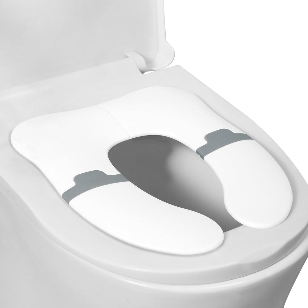 Babylush anti-pinch foldable travel potty seat folded with bag for compact travel.