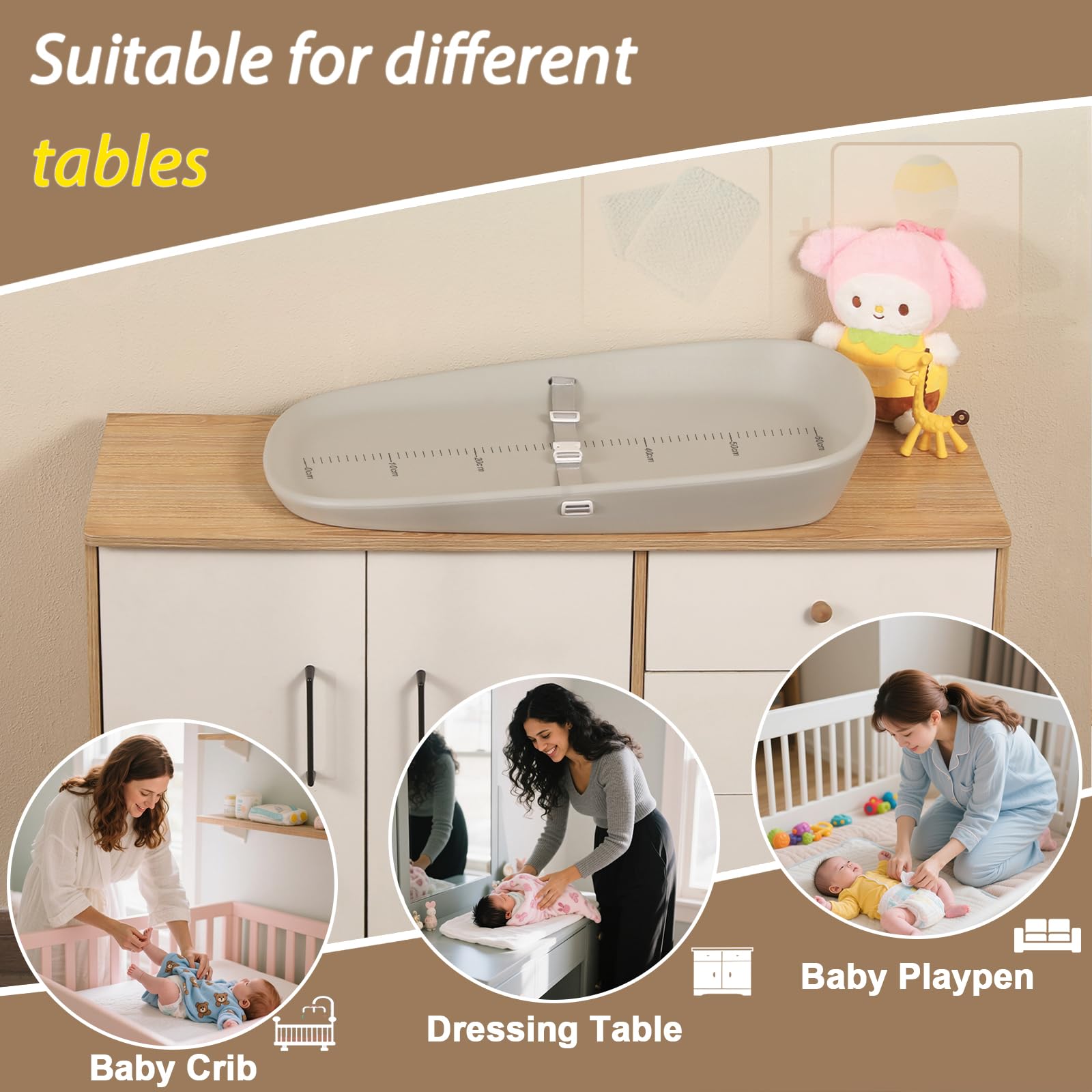 Babylush bonus rattle and towel provide distraction and quick cleanup support.