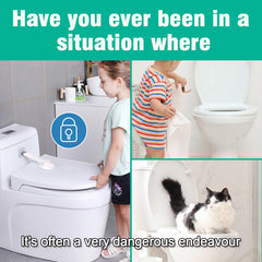 Babylush toilet lock adhesive spare demonstrates easy replacement for long-term safety.