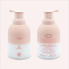 Babyology all natural baby wash foam demonstrates gentle cleansing from oat amino acids