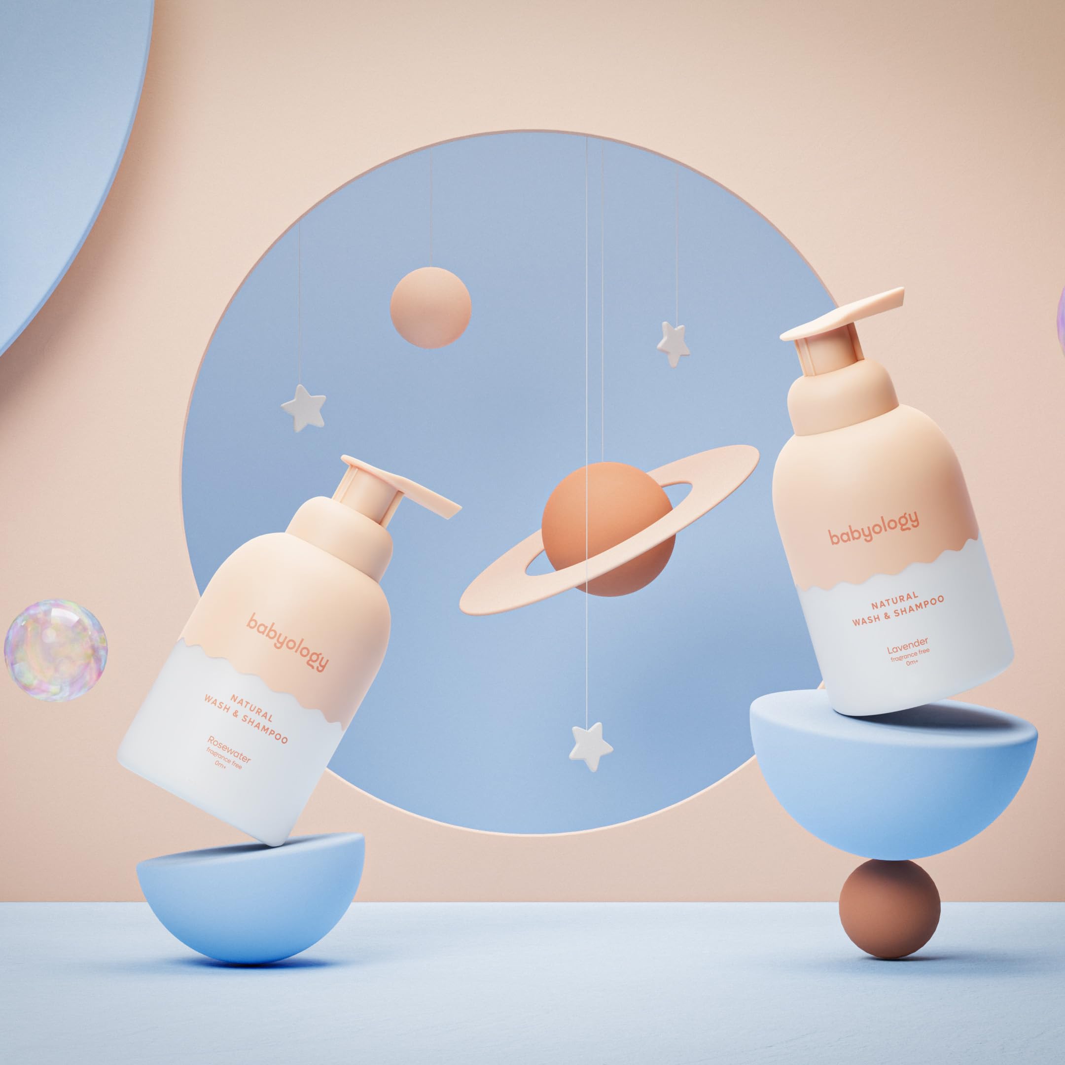 Babyology all natural baby wash lavender oil drop introduces a soft soothing aroma
