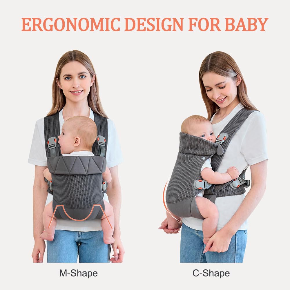 BABYPARK newborn to toddler carrier supports easy, ergonomic transitions for growing children.