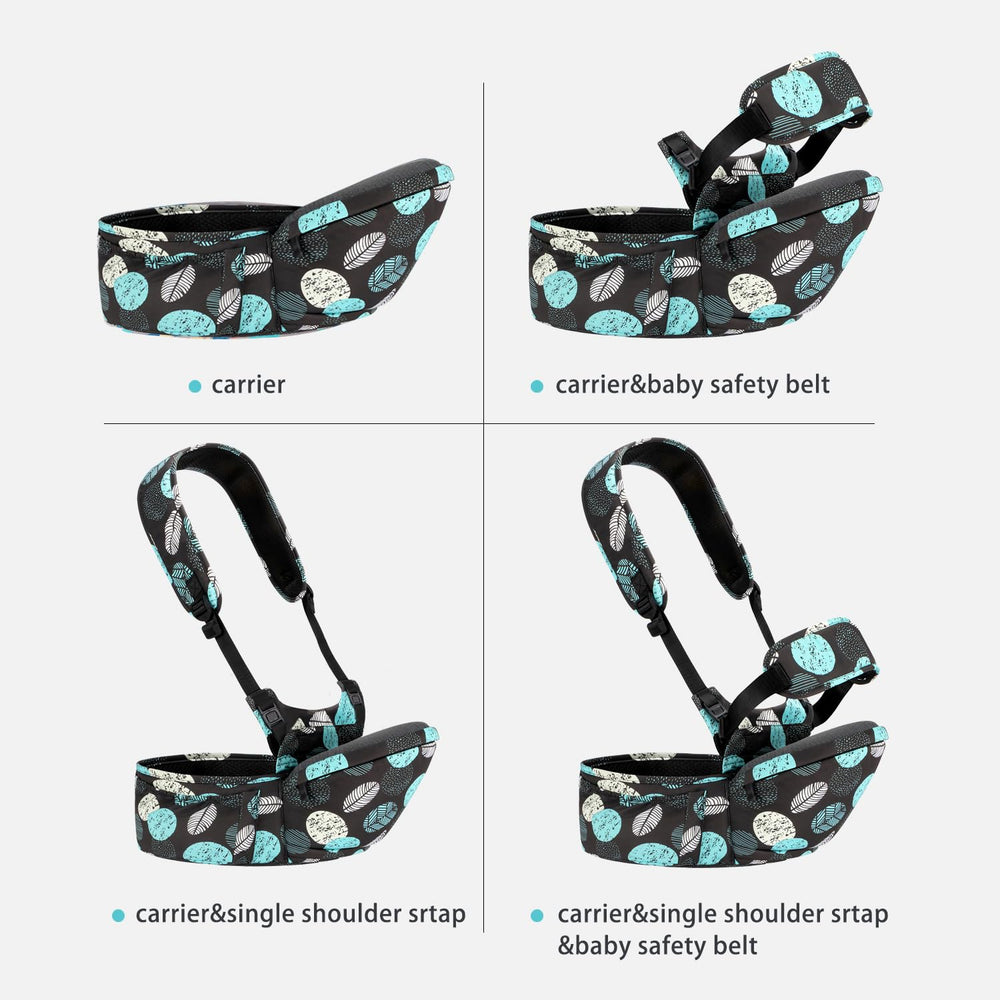 BabyPark front and bottle pockets shown for convenient storage during outings.