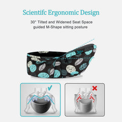 BabyPark waist stool with storage pocket shown from the side for on-the-go essentials.