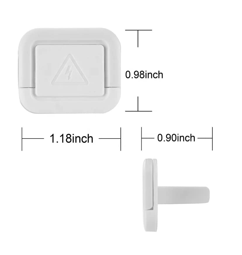 Babyproof outlet covers easy removal for cleaning and rearranging.