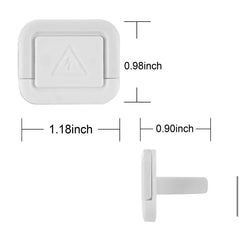Babyproof outlet covers installed on standard outlet.