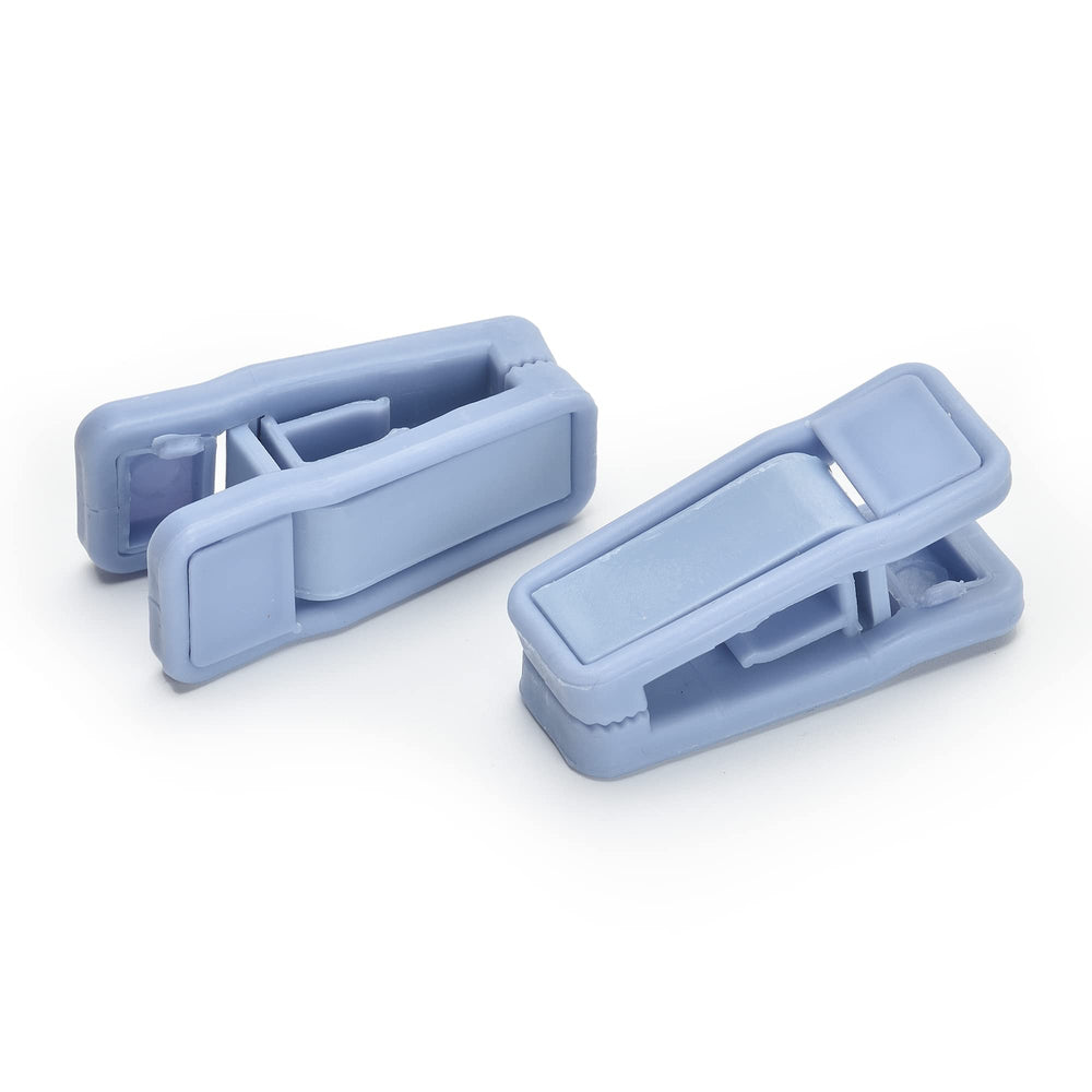 Blue Babyrish hangers adding a calm touch to a modern nursery