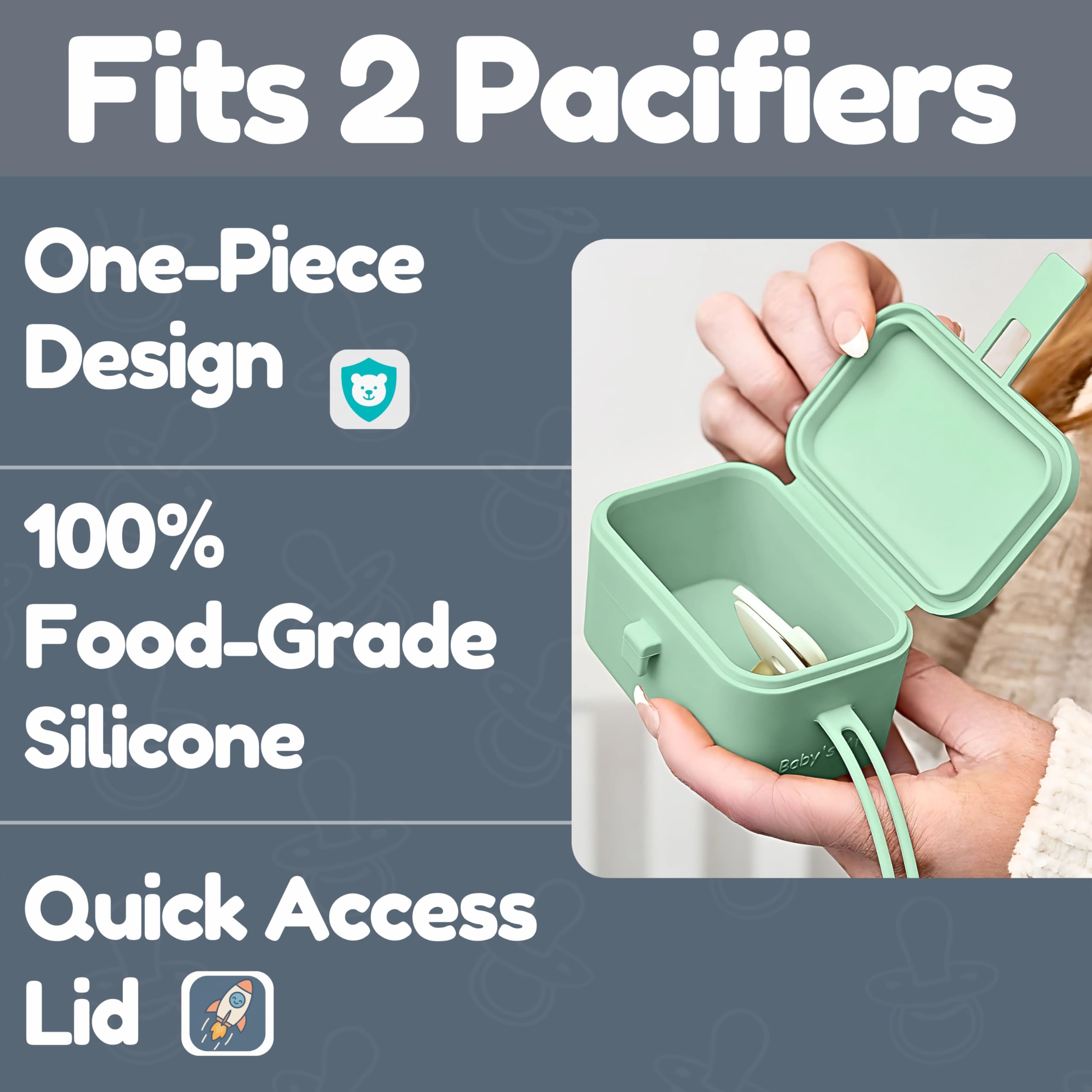 Made from BPA-free silicone and dishwasher-safe for easy cleaning.