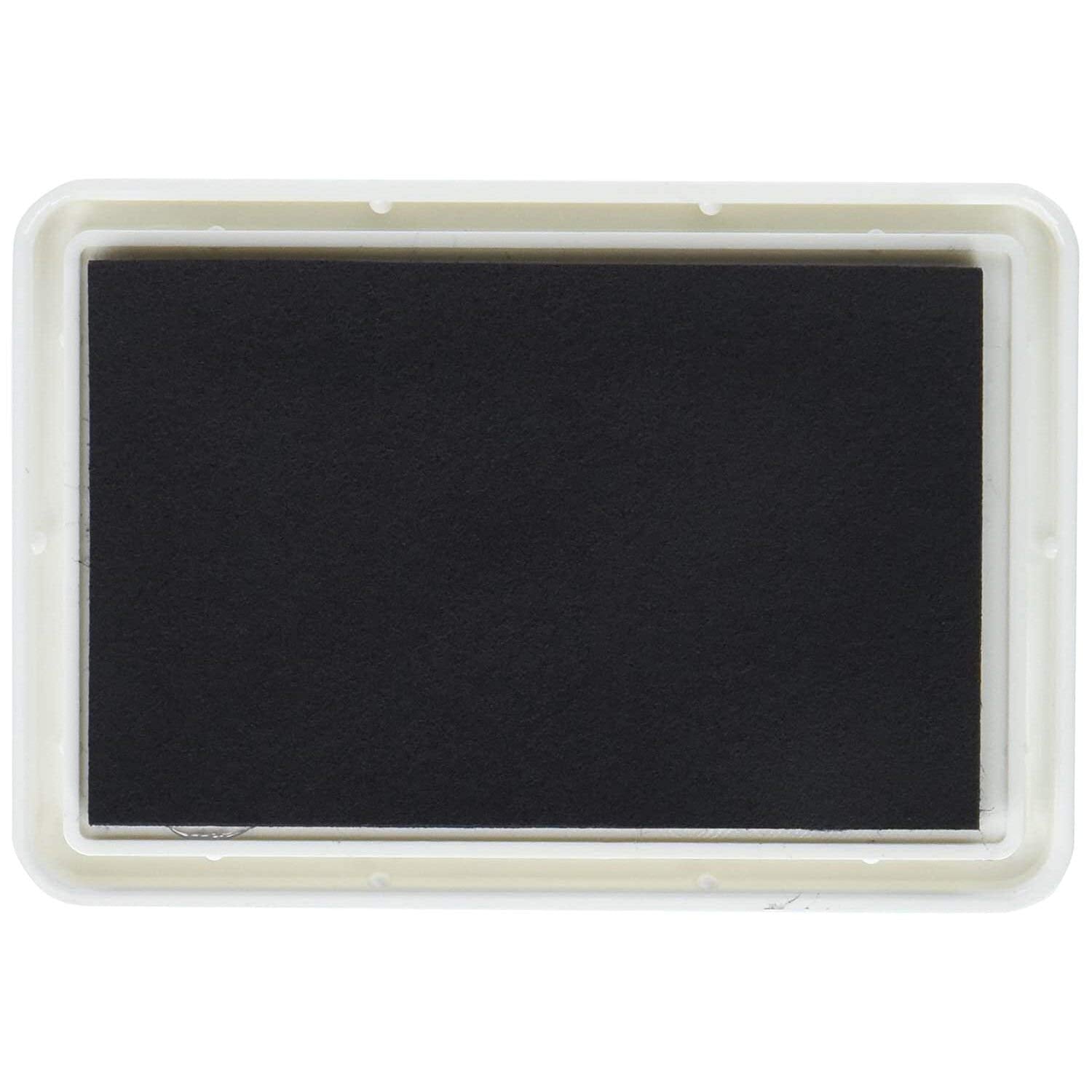 Baby's Touch footprint inkpad in black captures tiny feet with quick, smudge-free results.