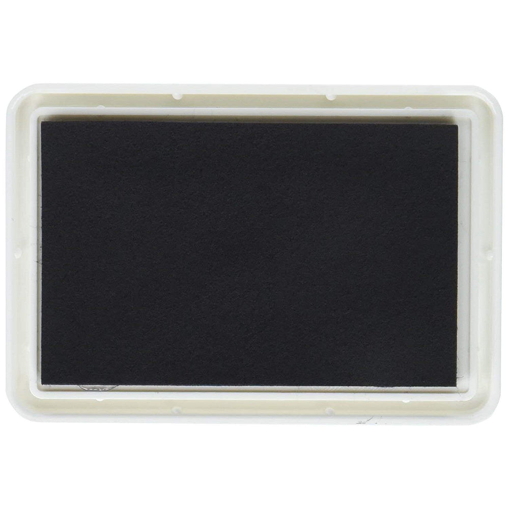 Baby's Touch footprint inkpad in black captures tiny feet with quick, smudge-free results.