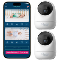 Babysense 2Peek duo cameras setup for reliable real-time baby monitoring.
