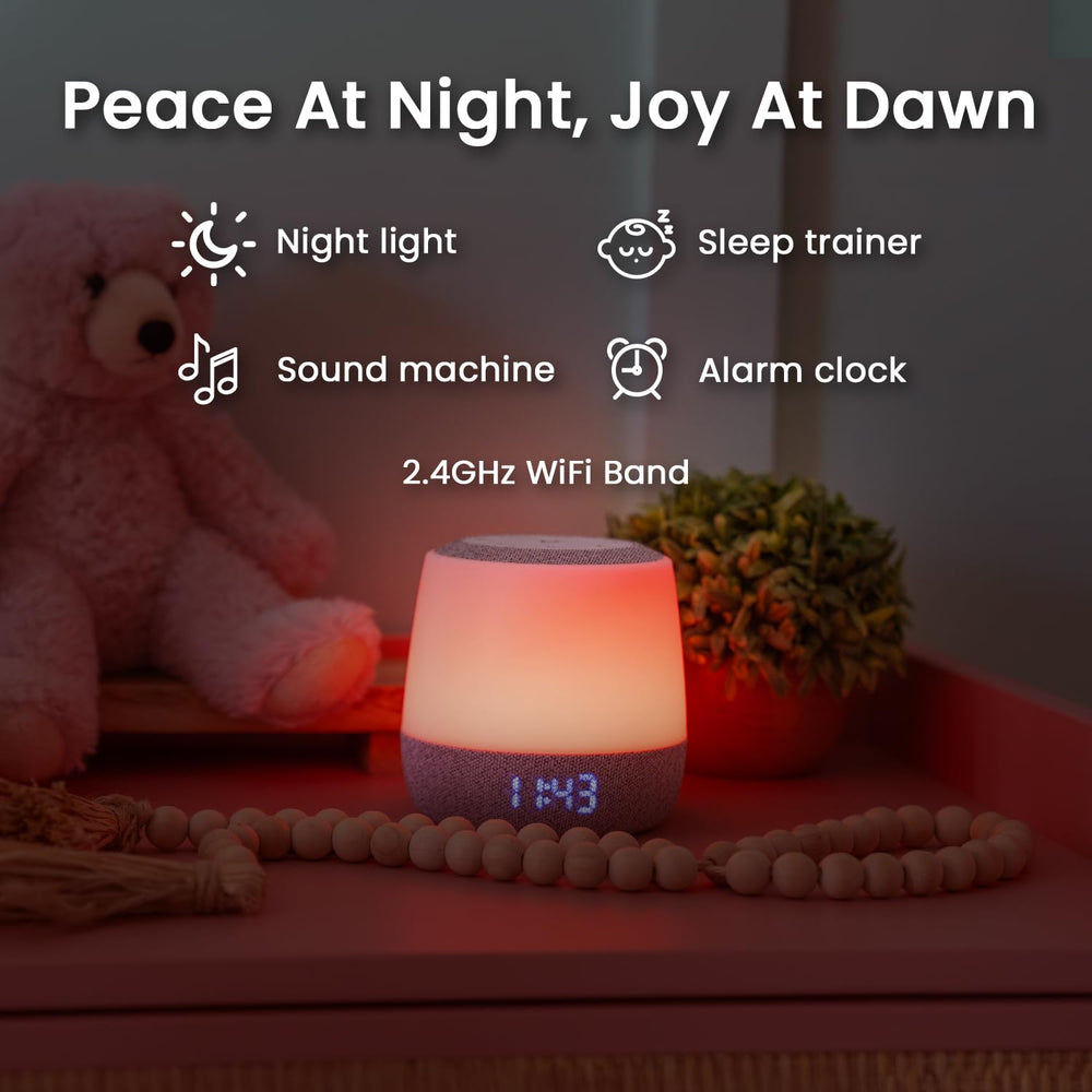 Babysense Dreamer 2.0 color night light mode providing adjustable brightness for soothing dimming.