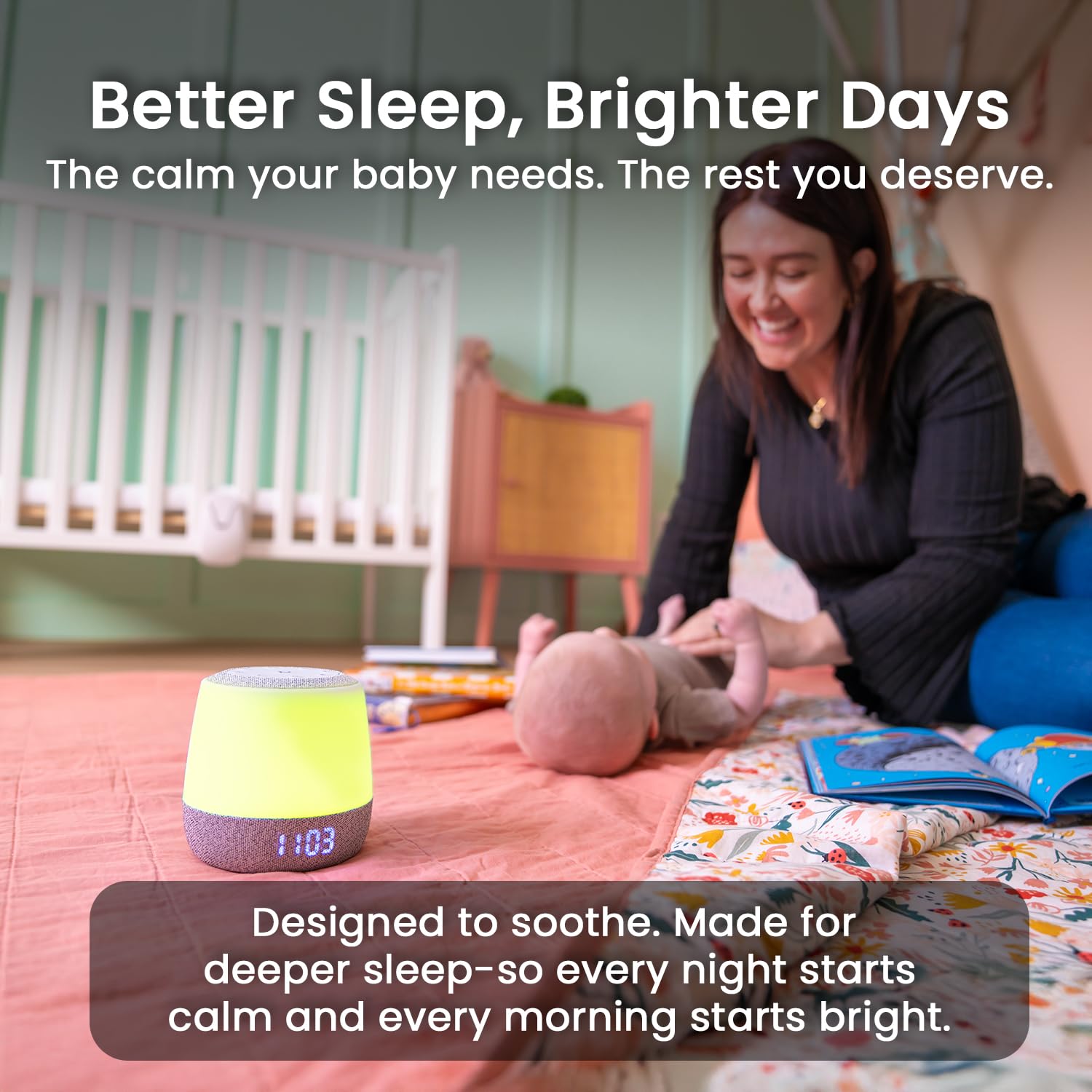 Babysense Dreamer 2.0 safe materials badge emphasizes baby-friendly construction.
