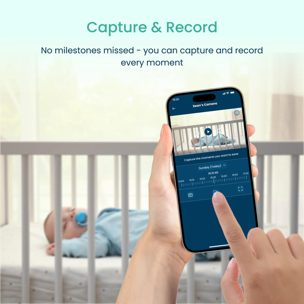 Babysense FullPeek two-way audio enables real-time talk-back with baby