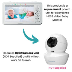 Reset button on Babysense replacement unit helps resolve connection issues quickly.