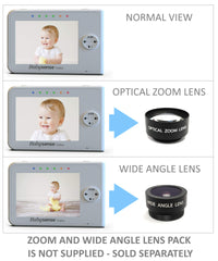 Babysense night vision automatically reveals baby's room in darkness