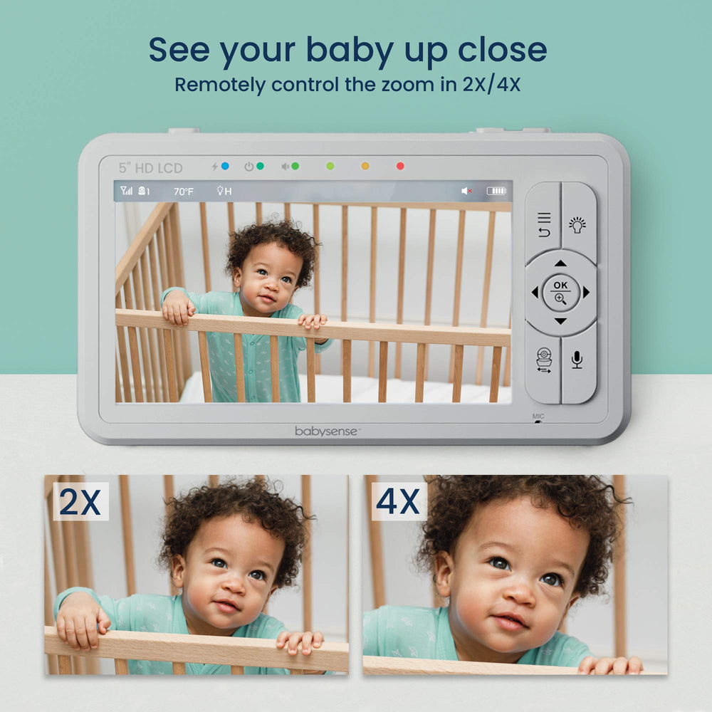 Babysense no-wifi design offers secure, local viewing without online exposure