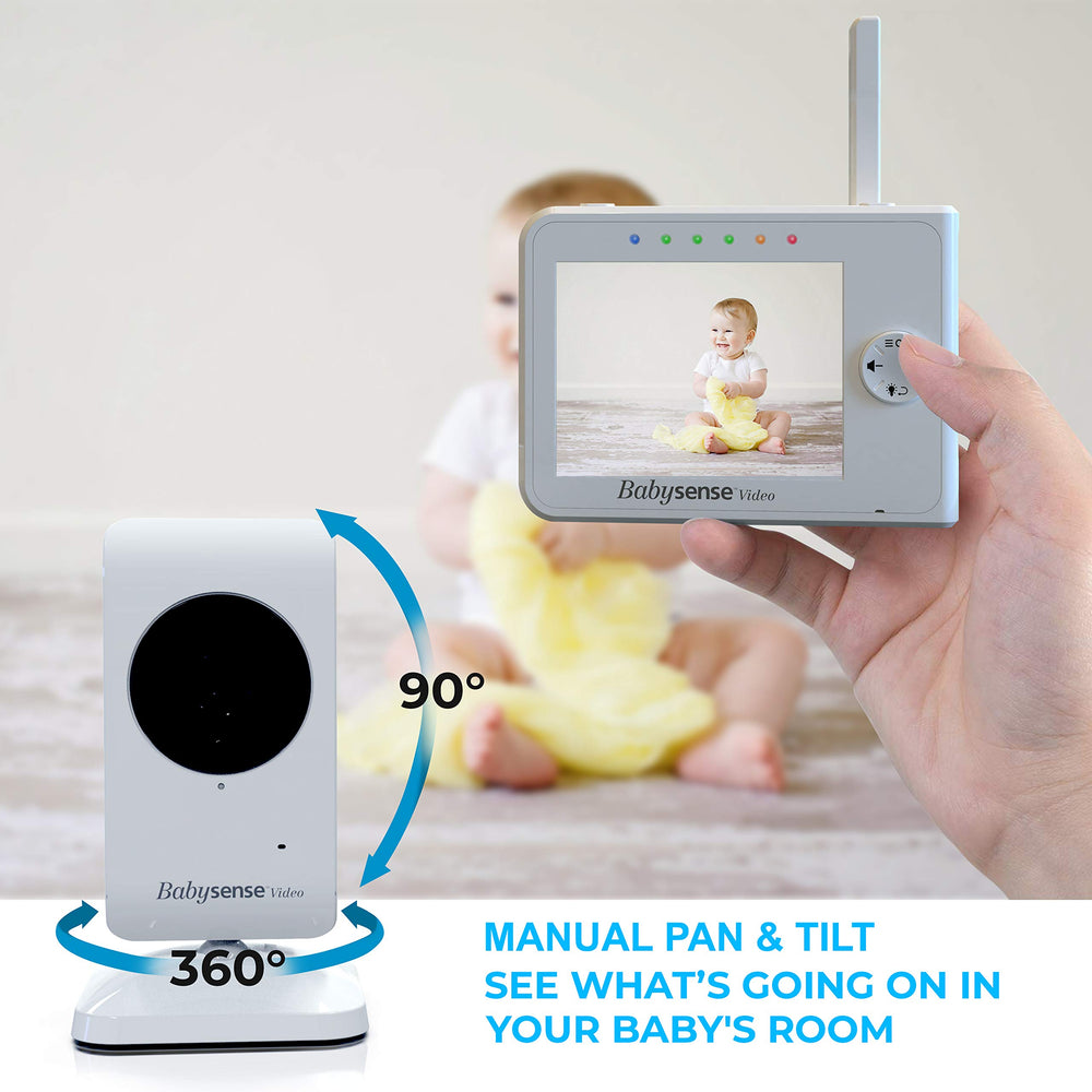 Babysense optional lenses expand view with wide angle or zoom