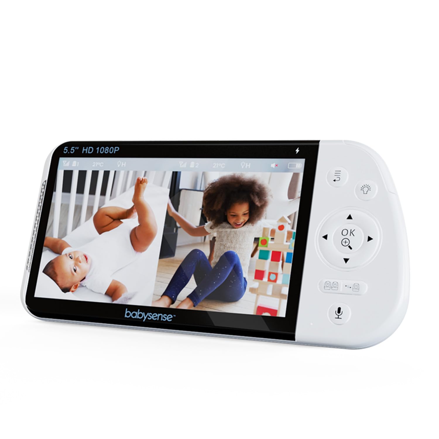 Babysense MVPRO replacement unit with 5.5-inch display and private FHSS connection