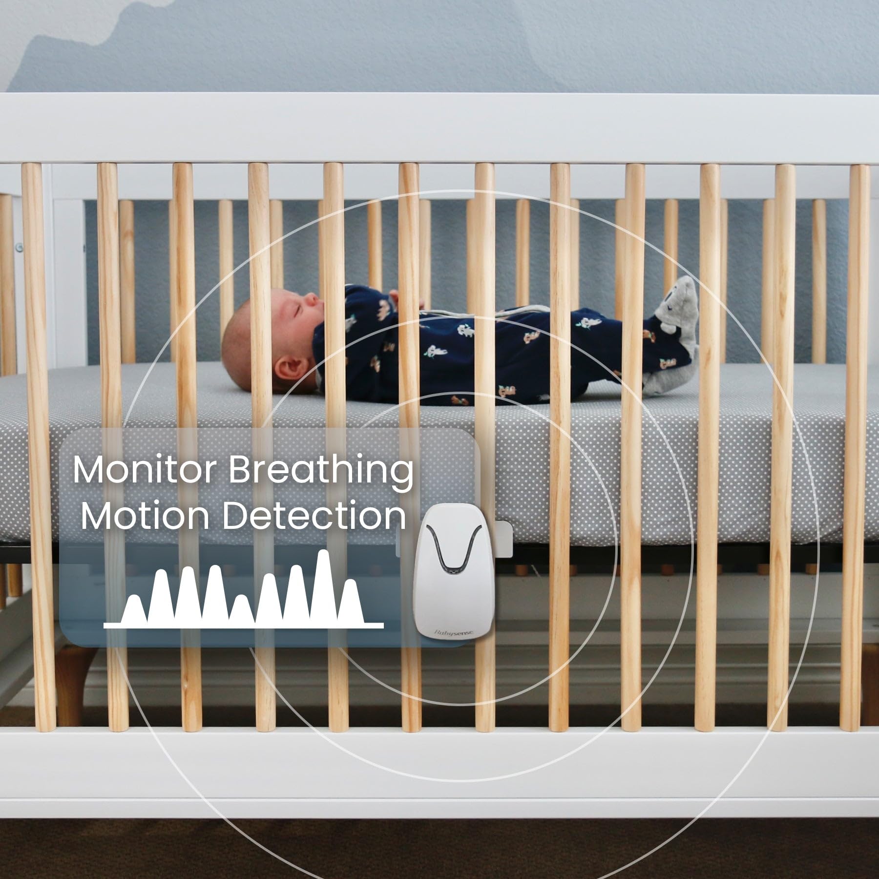 Babysense two-way audio and lullaby sounds for soothing