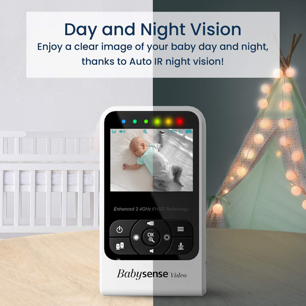 Babysense V24R_2 FHSS security ensures stable, private streaming.