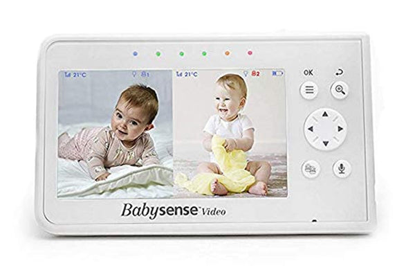 Babysense V43 parent unit display enabling real-time baby monitoring
