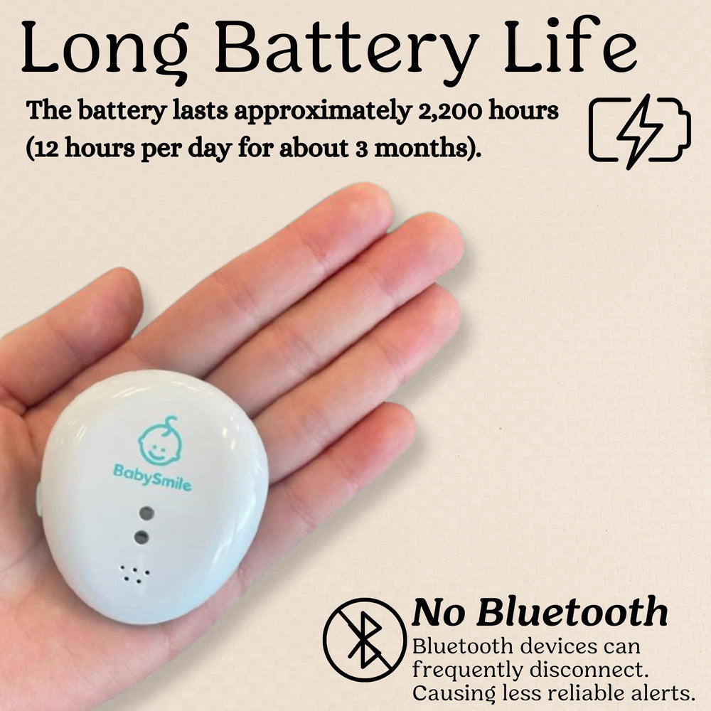 BabySmile E-202 arousal vibration delivers gentle wake prompts